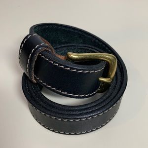 Taiwan ROC Black Leather Belt